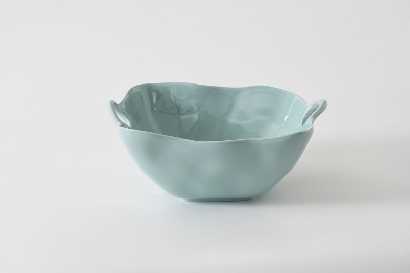 Bowl w/ Handles Aqua