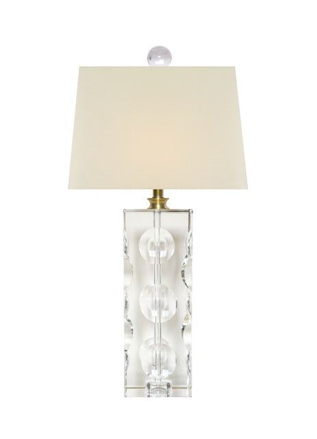 SOLID HAND CUT AND POLISHED CRYSTAL LAMP