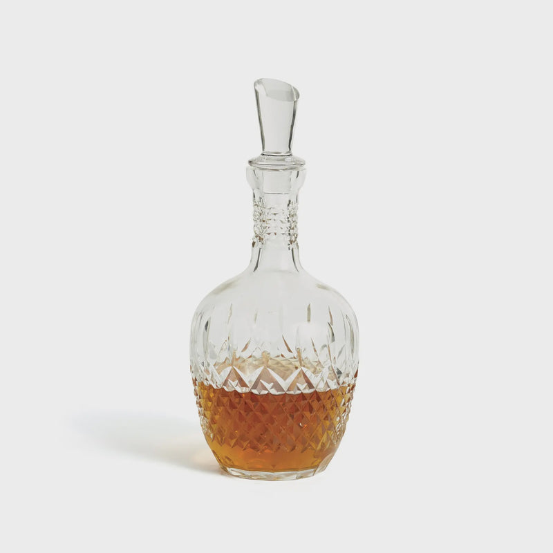 Melissa decanter/ hand cut glass