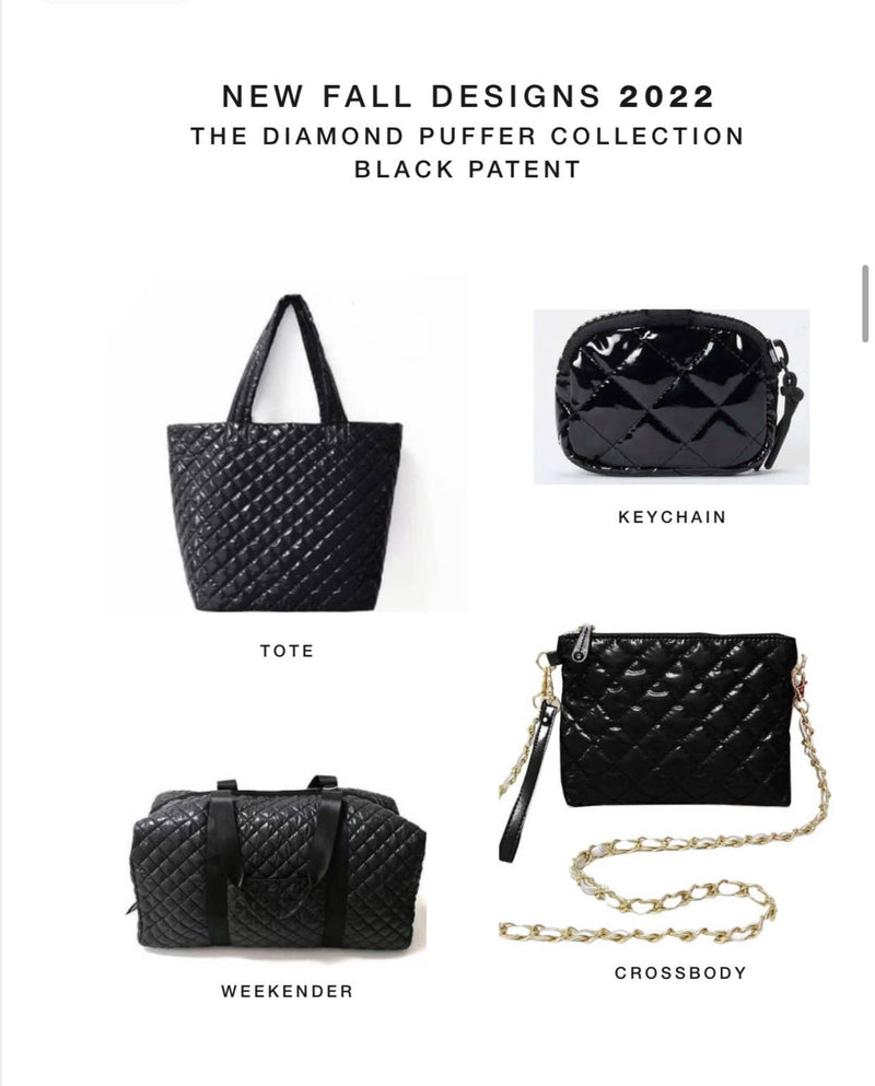 The Debra Diamond Weekender Black Patent