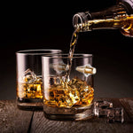 Unique Whiskey Glass Cool Drinking Glasses 12 oz