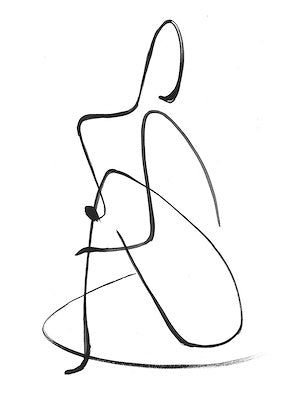 Figurative Linework - Framed