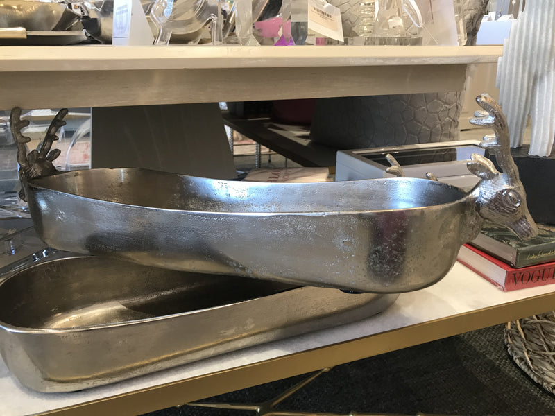 Deer Head boat Tray / Silver