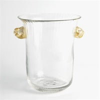 ChampagneIce Bucket/ Gold Knot Handles